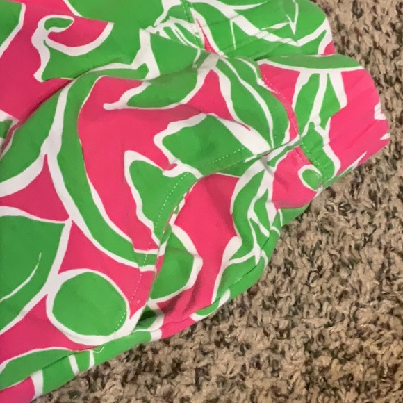 Vibrant Pink and Green Women's Shorts - Picture 3 of 4